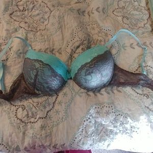 Teal/grey bra 34c